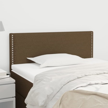 Cabecero de tela marrón oscuro 100x5x78/88 cm de vidaXL, Cabeceros y pies de cama - Ref: Foro24-345907, Precio: 25,16 €, Desc...