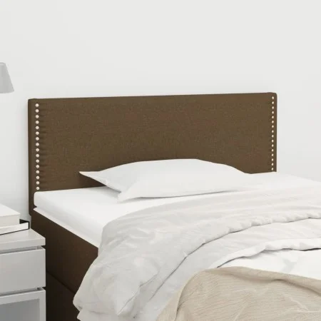 Kopfteil aus dunkelbraunem Stoff, 100 x 5 x 78/88 cm von vidaXL, Kopf- und Fußteile - Ref: Foro24-345907, Preis: 24,22 €, Rab...