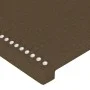 Kopfteil aus dunkelbraunem Stoff, 100 x 5 x 78/88 cm von vidaXL, Kopf- und Fußteile - Ref: Foro24-345907, Preis: 24,22 €, Rab...