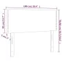 Kopfteil aus dunkelbraunem Stoff, 100 x 5 x 78/88 cm von vidaXL, Kopf- und Fußteile - Ref: Foro24-345907, Preis: 24,22 €, Rab...
