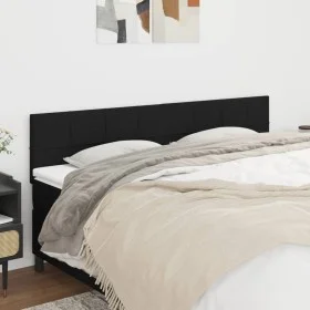 Headboards 2 units of black fabric 80x5x78/88 cm by vidaXL, Headboards and footboards - Ref: Foro24-346062, Price: 71,03 €, D...