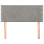 Cabecero de terciopelo gris claro 80x5x78/88 cm de vidaXL, Cabeceros y pies de cama - Ref: Foro24-345878, Precio: 38,31 €, De...