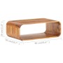 Mesa de centro de madera maciza de acacia 90x50x30 cm en Mesas de centro | Comprar online en Foru.es