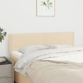 Headboards 2 units cream-colored fabric 72x5x78/88 cm by vidaXL, Headboards and footboards - Ref: Foro24-345929, Price: 34,81...