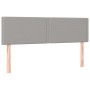 Cabeceros 2 unidades tela gris claro 72x5x78/88 cm de vidaXL, Cabeceros y pies de cama - Ref: Foro24-345924, Precio: 34,11 €,...