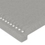 Cabeceros 2 unidades tela gris claro 72x5x78/88 cm de vidaXL, Cabeceros y pies de cama - Ref: Foro24-345924, Precio: 34,11 €,...