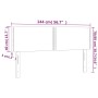Cabeceros 2 unidades tela gris claro 72x5x78/88 cm de vidaXL, Cabeceros y pies de cama - Ref: Foro24-345924, Precio: 34,11 €,...