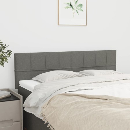 Cabeceros 2 unidades tela gris oscuro 72x5x78/88 cm de vidaXL, Cabeceros y pies de cama - Ref: Foro24-346047, Precio: 63,82 €...
