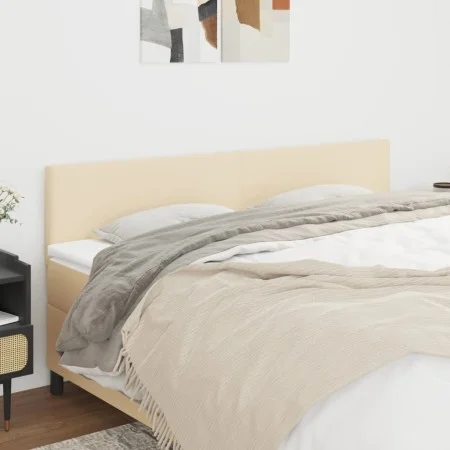 Cabeceros 2 unidades de tela color crema 80x5x78/88 cm de vidaXL, Cabeceros y pies de cama - Ref: Foro24-345809, Precio: 64,2...