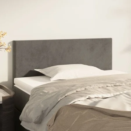 Cabecero de terciopelo gris oscuro 90x5x78/88 cm de vidaXL, Cabeceros y pies de cama - Ref: Foro24-345759, Precio: 38,15 €, D...