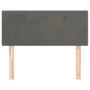 Cabecero de terciopelo gris oscuro 90x5x78/88 cm de vidaXL, Cabeceros y pies de cama - Ref: Foro24-345759, Precio: 38,15 €, D...