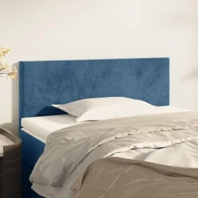 Cabecero de terciopelo azul oscuro 90x5x78/88 cm de vidaXL, Cabeceros y pies de cama - Ref: Foro24-345762, Precio: 47,65 €, D...