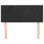 Kopfteil aus schwarzem Samt, 90 x 5 x 78/88 cm von vidaXL, Kopf- und Fußteile - Ref: Foro24-345760, Preis: 39,01 €, Rabatt: %