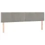 Headboards 2 units of light gray velvet 100x5x78/88 cm by vidaXL, Headboards and footboards - Ref: Foro24-345998, Price: 40,4...