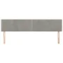 Headboards 2 units of light gray velvet 100x5x78/88 cm by vidaXL, Headboards and footboards - Ref: Foro24-345998, Price: 40,4...