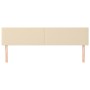 Cabeceros 2 unidades de tela color crema 100x5x78/88 cm de vidaXL, Cabeceros y pies de cama - Ref: Foro24-345849, Precio: 76,...