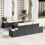Conjunto de sofá de jardín 6 pcs Negro ratán sintético en Sofás de exterior | Comprar online en Foru.es