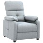 Sillón reclinable de tela gris claro en Sillones | Comprar online en Foru.es