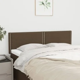Kopfteile 2 Einheiten dunkelbrauner Stoff 72x5x78/88 cm von vidaXL, Kopf- und Fußteile - Ref: Foro24-345927, Preis: 35,09 €, ...