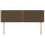 Cabeceros 2 unidades tela marrón oscuro 72x5x78/88 cm de vidaXL, Cabeceros y pies de cama - Ref: Foro24-345927, Precio: 35,42...