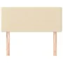 Cabecero de tela color crema 90x5x78/88 cm de vidaXL, Cabeceros y pies de cama - Ref: Foro24-345749, Precio: 43,78 €, Descuen...