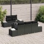 Conjunto de sofá de jardín 6 pcs Negro ratán sintético en Sofás de exterior | Comprar online en Foru.es