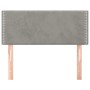 Cabecero de terciopelo gris claro 90x5x78/88 cm de vidaXL, Cabeceros y pies de cama - Ref: Foro24-345898, Precio: 40,14 €, De...