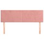Cabeceros 2 unidades terciopelo rosa 72x5x78/88 cm de vidaXL, Cabeceros y pies de cama - Ref: Foro24-345803, Precio: 62,92 €,...