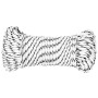 Cuerda para barco trenzada poliéster blanco 5 mmx25 m de vidaXL, Sogas y cuerdas metálicas - Ref: Foro24-152756, Precio: 9,51...