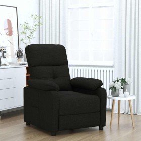 Sillón reclinable de tela negro en Sillones | Comprar online en Foru.es