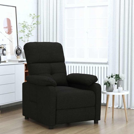 Sillón reclinable de tela negro en Sillones | Comprar online en Foru.es