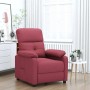 Sillón reclinable de tela rojo tinto en Sillones | Comprar online en Foru.es
