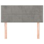 Cabecero de terciopelo gris claro 80x5x78/88 cm de vidaXL, Cabeceros y pies de cama - Ref: Foro24-346012, Precio: 34,11 €, De...