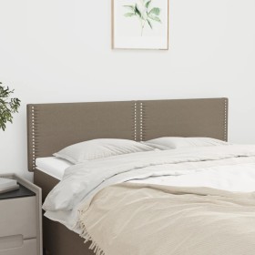 Cabeceros 2 unidades tela gris taupe 72x5x78/88 cm de vidaXL, Cabeceros y pies de cama - Ref: Foro24-345928, Precio: 35,26 €,...