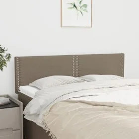 Cabeceros 2 unidades tela gris taupe 72x5x78/88 cm de vidaXL, Cabeceros y pies de cama - Ref: Foro24-345928, Precio: 34,79 €,...