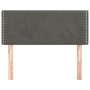 Cabecero de terciopelo gris oscuro 90x5x78/88 cm de vidaXL, Cabeceros y pies de cama - Ref: Foro24-345899, Precio: 34,50 €, D...