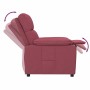 Sillón reclinable de tela rojo tinto en Sillones | Comprar online en Foru.es