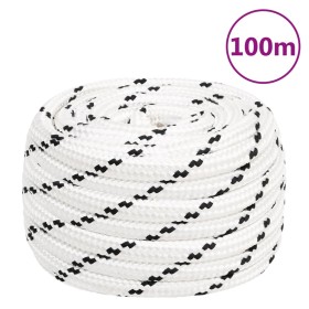Cuerda de trabajo poliéster blanco 18 mm 100 m de vidaXL, Sogas y cuerdas metálicas - Ref: Foro24-152788, Precio: 101,94 €, D...