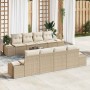 Conjunto de sofá de jardín 7 pcs Beige y Crema ratán sintético en Sofás de exterior | Comprar online en Foru.es