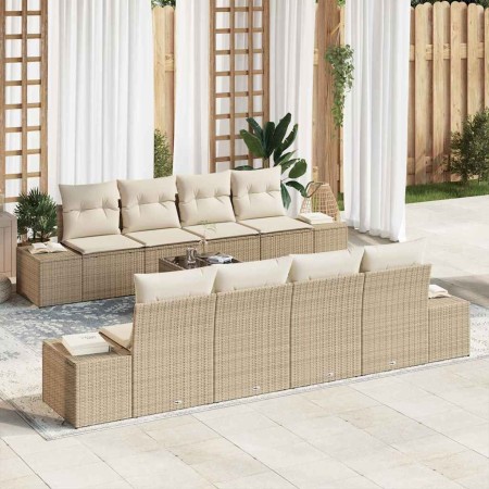 Conjunto de sofá de jardín 7 pcs Beige y Crema ratán sintético en Sofás de exterior | Comprar online en Foru.es