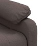 Sillón reclinable de tela marrón oscuro en Sillones | Comprar online en Foru.es