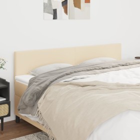 Cabeceros 2 unidades de tela color crema 90x5x78/88 cm de vidaXL, Cabeceros y pies de cama - Ref: Foro24-345829, Precio: 76,1...