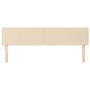 Cabeceros 2 unidades de tela color crema 90x5x78/88 cm de vidaXL, Cabeceros y pies de cama - Ref: Foro24-345829, Precio: 76,1...