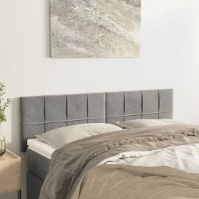 Headboards 2 units light gray velvet 72x5x78/88 cm by vidaXL, Headboards and footboards - Ref: Foro24-346054, Price: 63,84 €,...