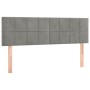 Cabeceros 2 unidades terciopelo gris claro 72x5x78/88 cm de vidaXL, Cabeceros y pies de cama - Ref: Foro24-346054, Precio: 55...