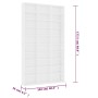 Armario para CDs madera contrachapada blanco 102x16x177,5 cm de vidaXL, Almacenamiento para CD y DVD - Ref: Foro24-801778, Pr...