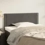 Cabecero de terciopelo gris oscuro 80x5x78/88 cm de vidaXL, Cabeceros y pies de cama - Ref: Foro24-345879, Precio: 22,26 €, D...