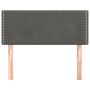 Cabecero de terciopelo gris oscuro 80x5x78/88 cm de vidaXL, Cabeceros y pies de cama - Ref: Foro24-345879, Precio: 22,70 €, D...