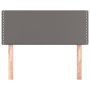 Cabecero de cuero sintético gris 80x5x78/88 cm de vidaXL, Cabeceros y pies de cama - Ref: Foro24-345876, Precio: 25,59 €, Des...