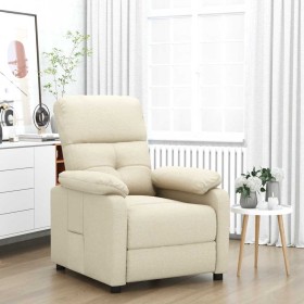 Sillón reclinable de tela crema en Sillones | Comprar online en Foru.es